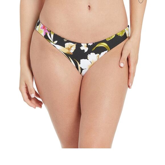 Volcom Women's For Shore Bikini Bottom Black /Multi Size XL NWT - Picture 1 of 3